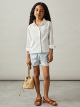 Children & Baby 4-9 yrs Linen Roll-Cuff Shirt in Ivory
