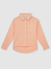 Children & Baby 13-14 yrs Linen Roll-Cuff Shirt in Peach