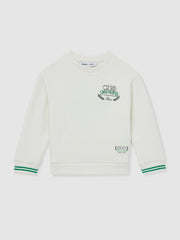 Children & Baby 9-13 yrs SmileyWorld Logo Sweatshirt Unisex Fit in White