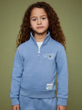 Children & Baby 9-13 yrs SmileyWorld Half-Zip Sweatshirt Unisex Fit in Blue