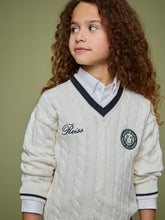 Children & Baby 9-13 yrs SmileyWorld Cable-Knit Jumper Unisex Fit in Off White