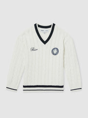 Children & Baby 9-13 yrs SmileyWorld Cable-Knit Jumper Unisex Fit in Off White