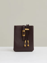 Women Leather Phone Holder in Oxblood