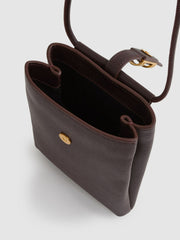 Women Leather Phone Holder in Oxblood