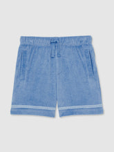 Children & Baby 13-14 yrs Towelling Brand-Embroidered Shorts in Airforce Blue