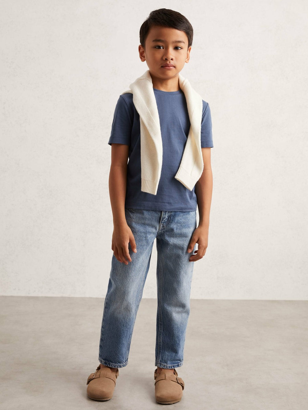 Children & Baby 3-9 yrs Crew Neck T-Shirt in Ocean Blue