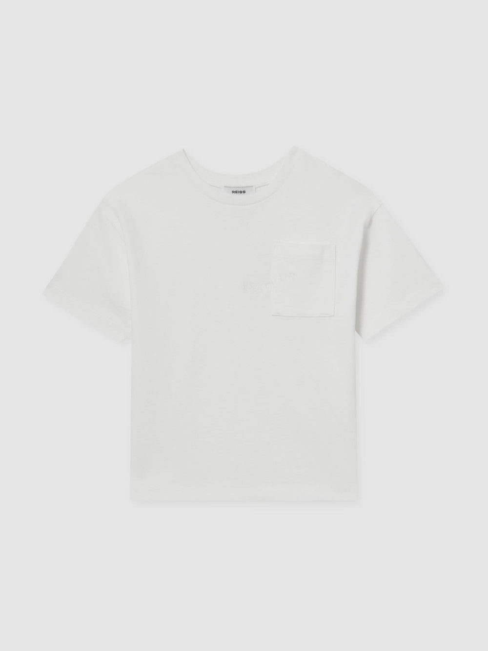 Children & Baby 13-14 yrs Cotton Palm-Embroidery Oversize T-Shirt in Off White