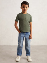 Children & Baby 3-9 yrs Crew Neck T-Shirt in Dark Sage