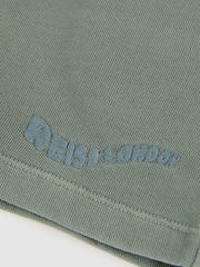 Children & Baby 3-9 yrs Cotton Brand-Embroidered Shorts in Washed Sage