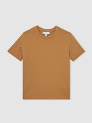 Children & Baby 9-13 yrs Crew Neck T-Shirt in Tan Brown