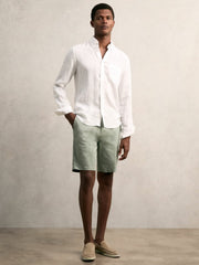 Men Short Length Casual Chino Shorts in Pistachio