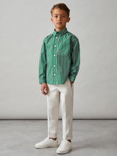 Children & Baby 3-9 yrs Cotton-Poplin Striped Oversize Shirt in Green/White