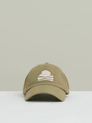 Men Sunset-Embroidered Cap in Washed Sage