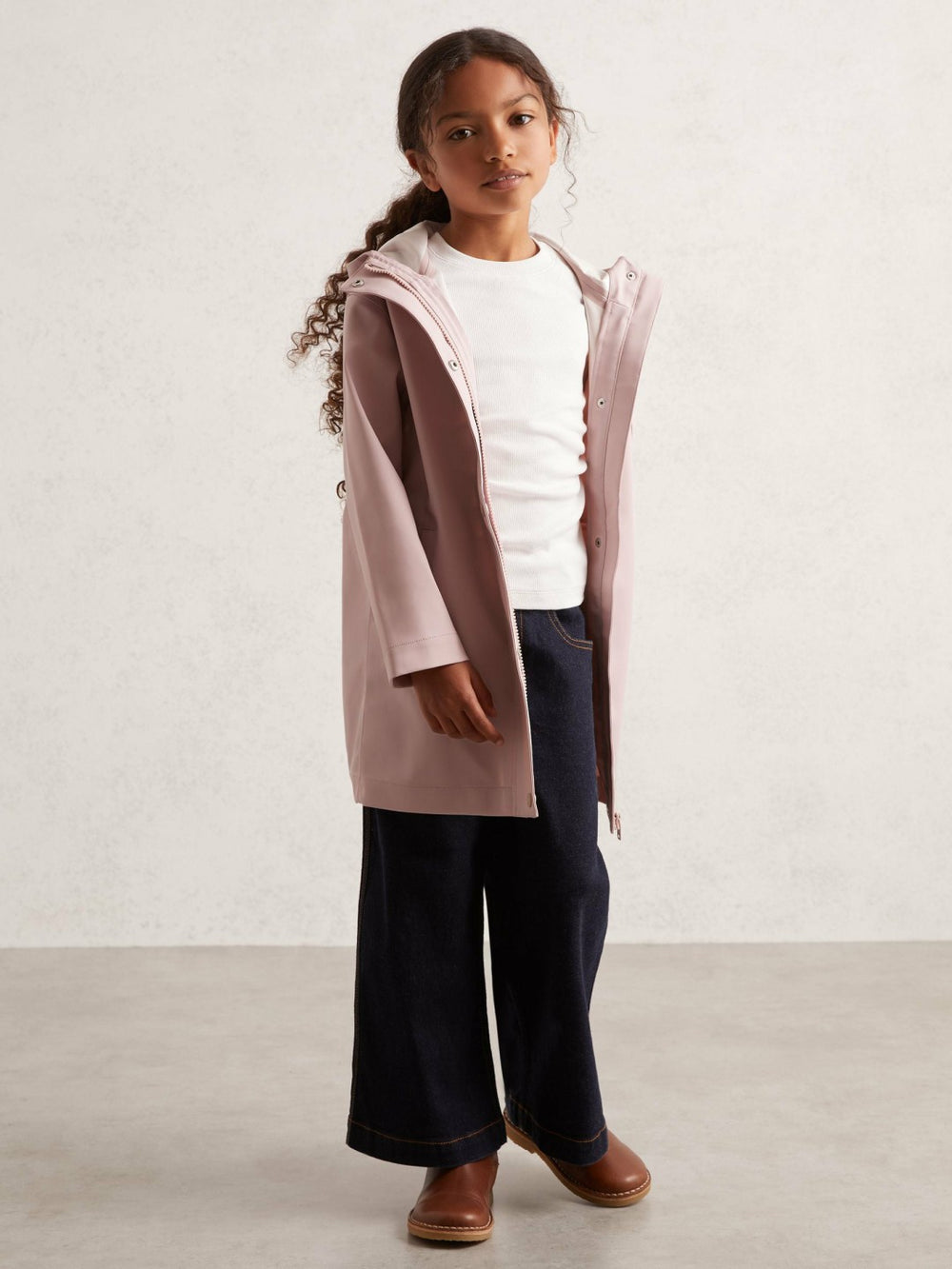 Children & Baby Hooded Rain Jacket in Pink