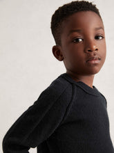 Children & Baby 9-13 yrs Wool-Cashmere Reverse-Seam Jumper in Navy