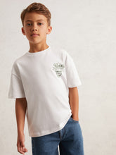 Children & Baby 3-9 yrs Cotton Motor Cars-Print T-Shirt in White/Green
