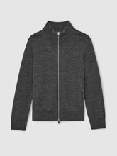 Children & Baby 13-14 yrs Merino Wool-Blend Zip-Through Cardigan in Derby Grey Melange