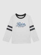 Children & Baby 13-14 yrs Cotton Motor Cars Logo T-Shirt in White/Blue