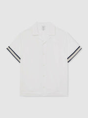Men | Ché Stripe-Cuff Shirt in White