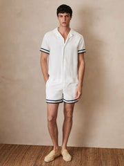 Men | Ché Stripe-Cuff Shirt in White
