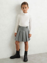Children & Baby 3-9 yrs Cotton-Jersey Roll-Neck Top with Stretch in Ivory