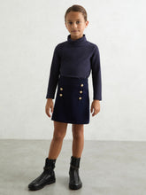 Children & Baby 9-13 yrs Cotton-Jersey Roll-Neck Top with Stretch in Navy