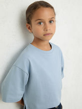 Children & Baby 3-9 yrs Cotton Oversized Cropped T-Shirt in Blue