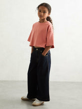 Children & Baby 9-13 yrs Cotton Oversized Cropped T-Shirt in Rose
