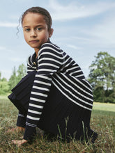 Children & Baby 3-9 yrs Button-Detail Stripe Knitted Dress in Navy/White