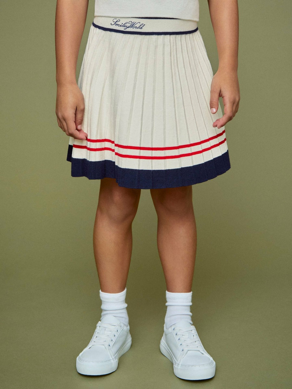 Children & Baby 9-13 yrs SmileyWorld Tennis Skirt in Off White