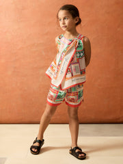 Children & Baby 4-9 yrs SmileyWorld Motif Print Top in Multi