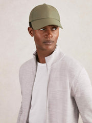 Men Embroidered-Logo Tech Baseball Cap in Sage Green