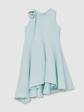 Children & Baby 13-14 yrs Flower-Detail Fit-And-Flare Dress in Blue