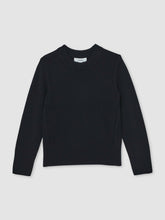Children & Baby 13-14 yrs Wool-Blend Open-Stitch Jumper with Cashmere in Navy