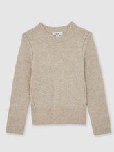 Children & Baby 13-14 yrs Wool-Blend Open-Stitch Jumper with Cashmere in Oatmeal