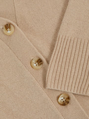 Children & Baby 13-14 yrs Wool-Blend Fitted Cardigan With Cashmere in Neutral