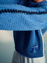 Men | Tom Daley Chunky Knit Jumper in Soft Blue