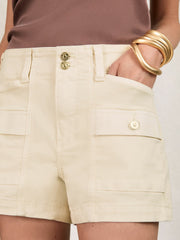 Women Paige Cargo Shorts in Cream