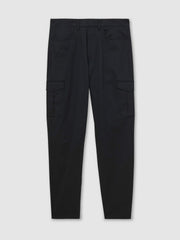 Men Cotton-Lyocell Cargo Trousers in Navy