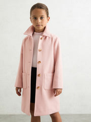 Children & Baby 9-13 yrs Wool-Blend Single-Breasted Coat in Pink