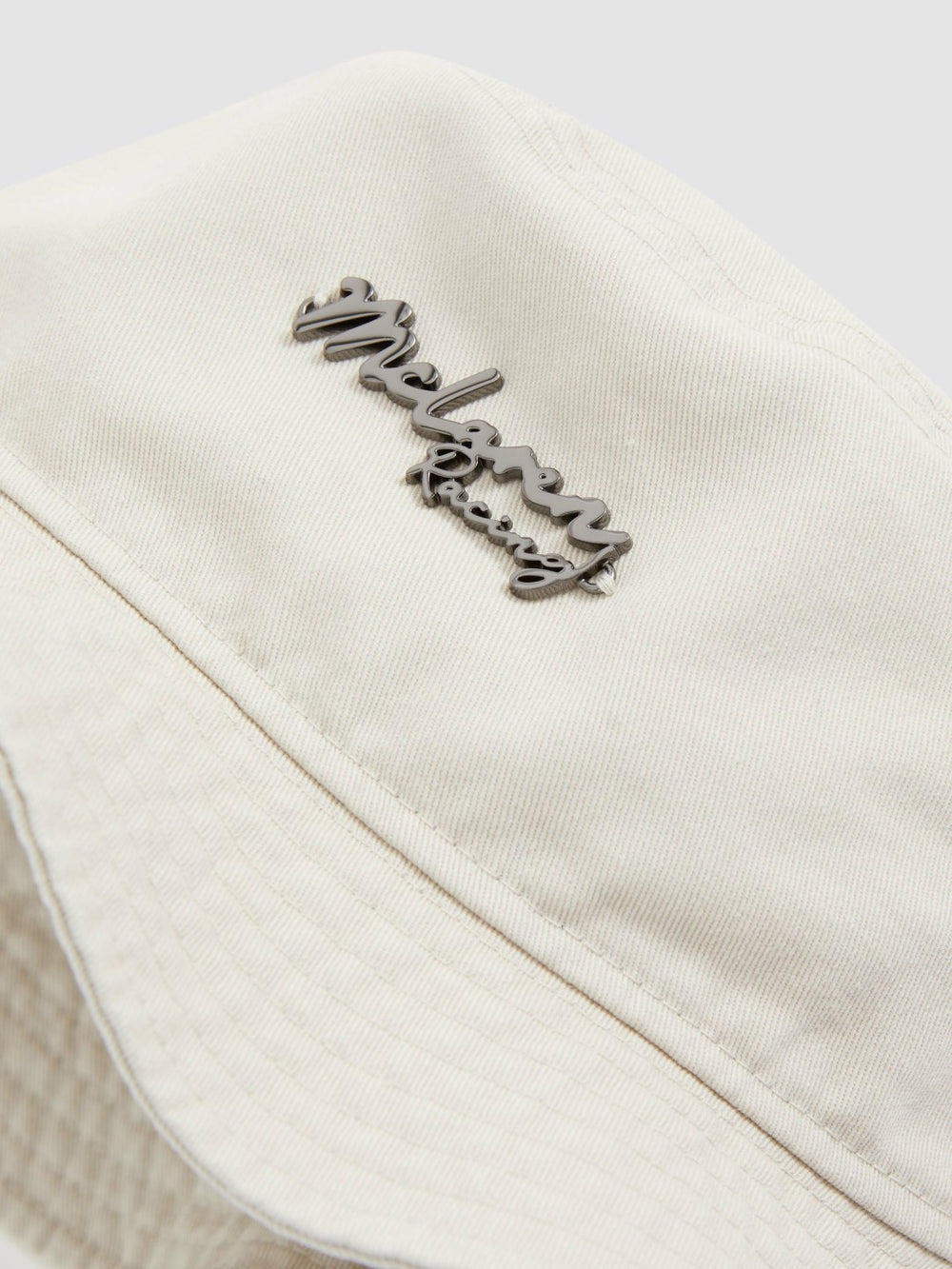 Men Unisex Fit McLaren Racing Cotton Bucket Hat in Stone
