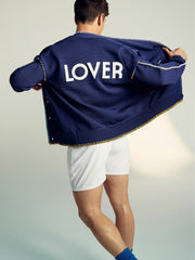 Men | Tom Daley Lover Knit Cardigan in Navy Blue