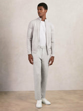 Men Tapered Knitted Trousers in Soft Grey