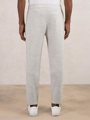 Men Tapered Knitted Trousers in Soft Grey