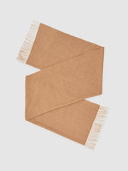 Women Wool-Cashmere Scarf in Taupe
