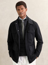 Men Removable-Gilet Safari Jacket in Navy