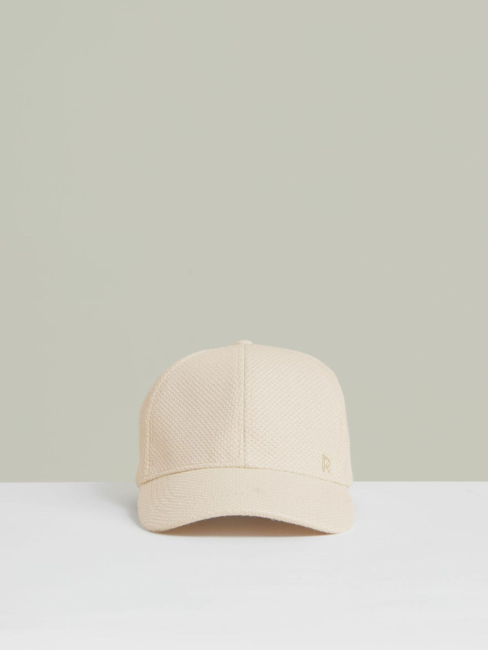 Women Waffle-Knit Baseball Cap in Neutral