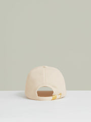 Women Waffle-Knit Baseball Cap in Neutral