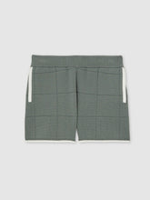 Children & Baby 9-12 yrs Tipped Knit Stitch-Detail Shorts in Dark Sage Green