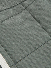 Children & Baby 3-9 yrs Tipped Knit Stitch-Detail Shorts in Dark Sage Green